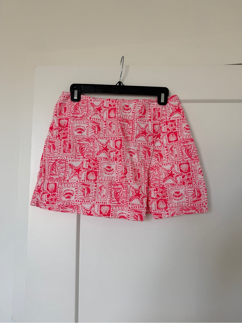 Lilly Pulitzer Pink & White Printed Mini Skirt